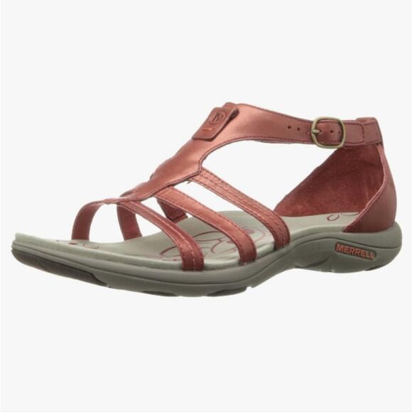 Merrell Women's Cantor Lavish Sandal Red Ochre NWOT Size 6 - Picture 11 of 12